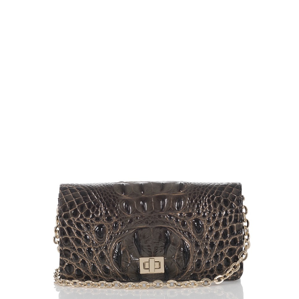 BRAHMIN Harley Graphite Melbourne Genuine Leather